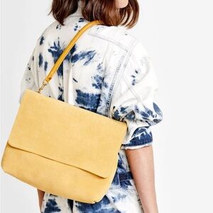 Clare V. - Helene Flap Shoulder Bag in Safari Suede - NWT - Never Worn